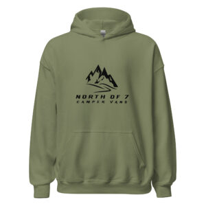 hoodie black mountains